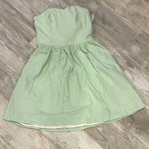 Lilly Pulitzer Green Seersucker Striped Dress